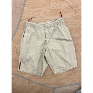 Prada Men’s Shorts EU48 US ? Nylon Beige Khaki See Measurements